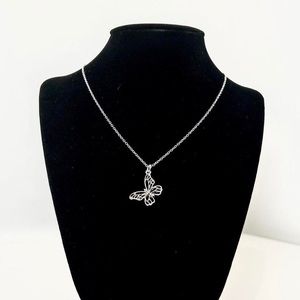 Sterling Silver Butterfly Necklace